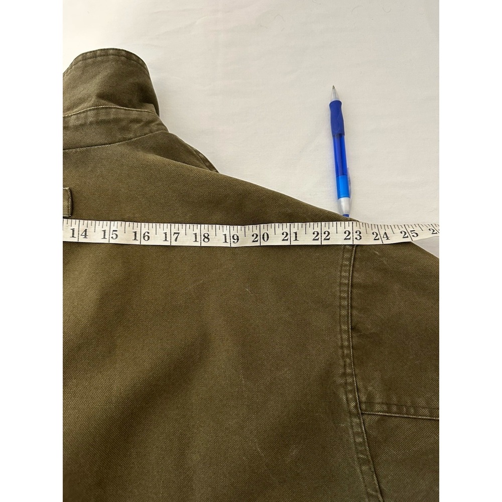 VTG Eddie Bauer Canvas Cotton Field Barn Chore Jacket Mens XL Green - Picture 9 of 10